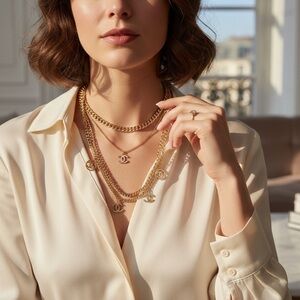 Fashion unbranded Stainless steel Gold Chain Necklace